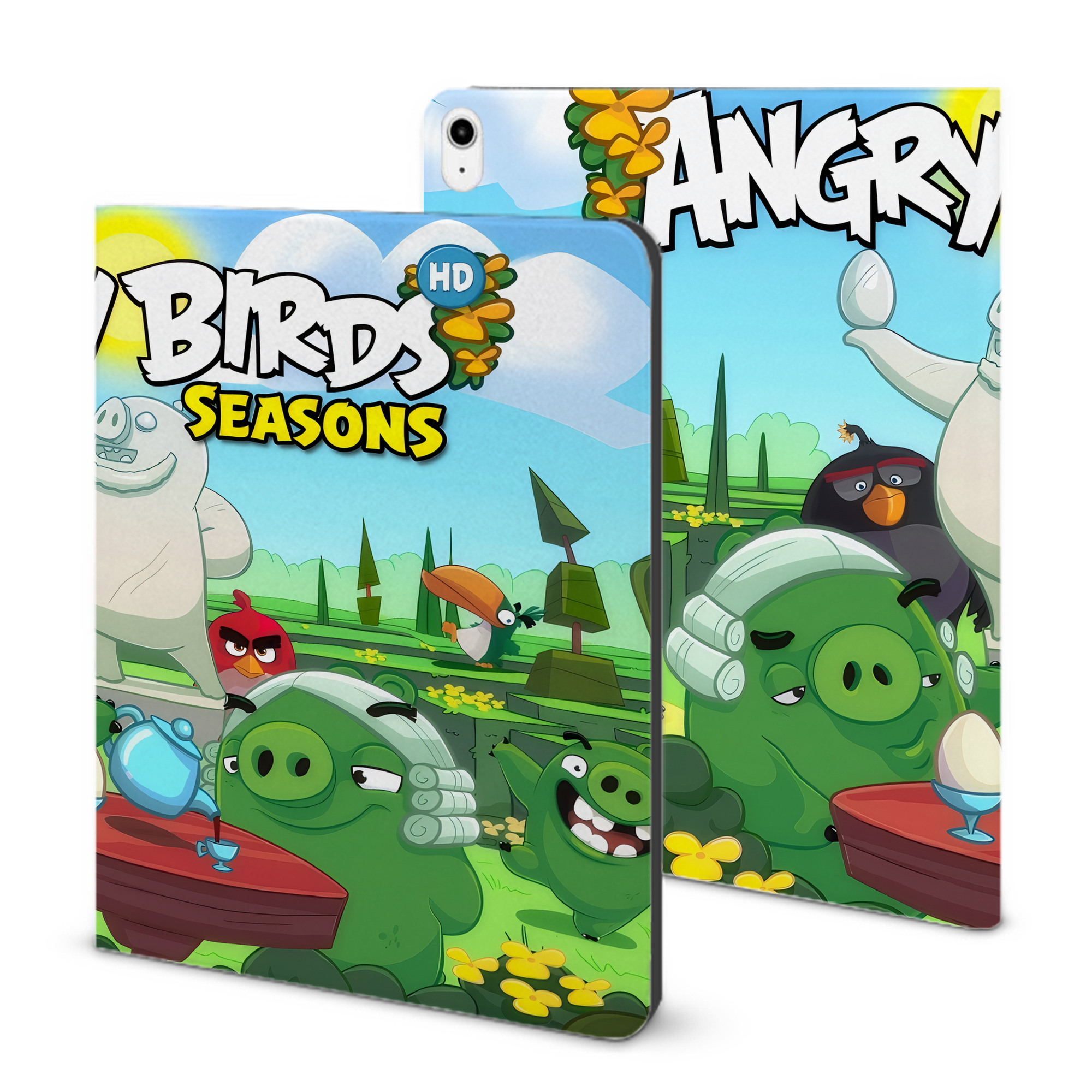 （画像用） Angry Birds アングリーバード IPadケース ペンホルダー付き ブックスタイルデザイン